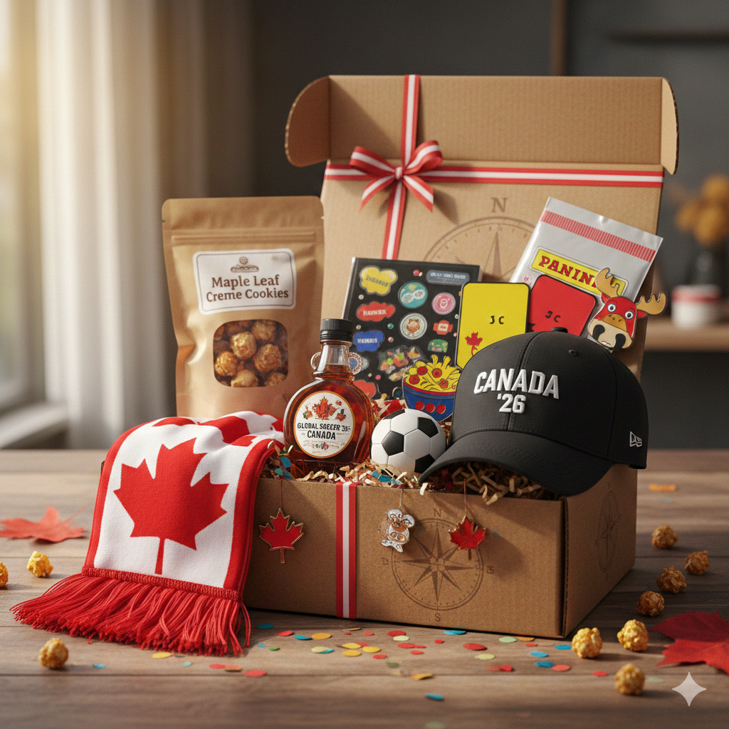 Fan box and contents mockup